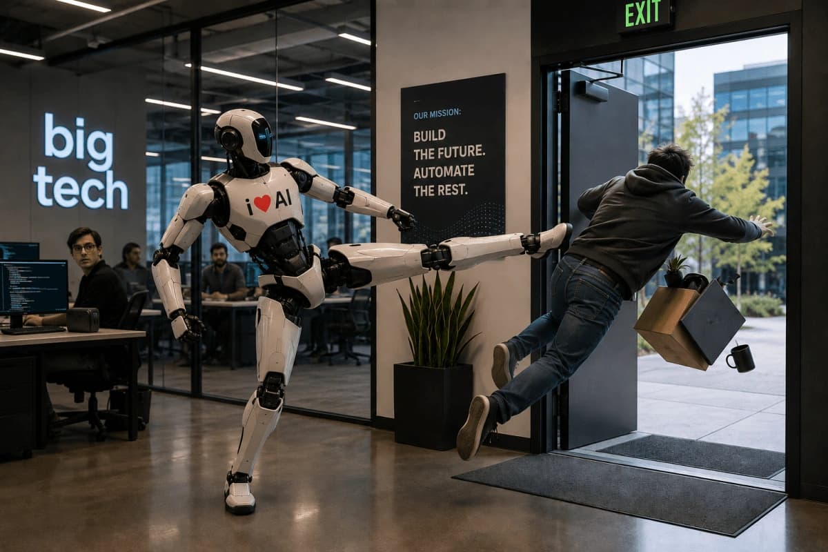 Demissões tech 2026 - impacto da IA