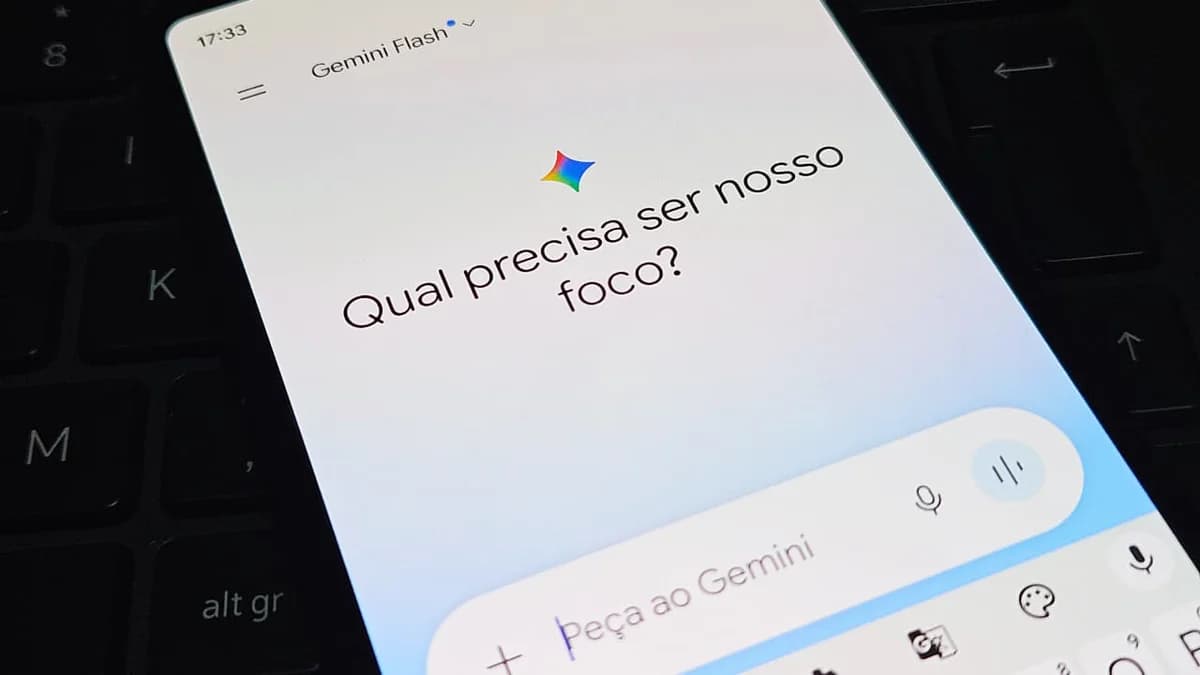 App do Gemini com nova interface no Android