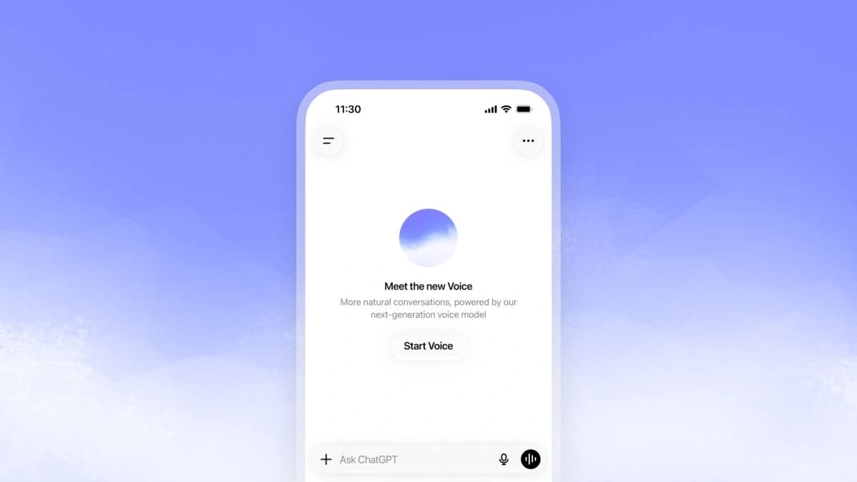 Interface de conversa de voz da OpenAI com os novos modelos GPT-Live-1 e GPT-Live-1 mini