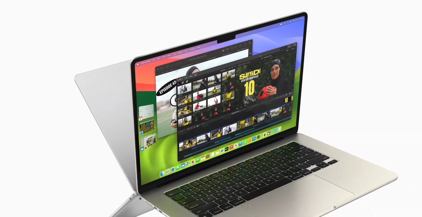 MacBook Air 2024 em mesa branca com tela aberta, produto afetado pela escassez global de chips de memoria RAM