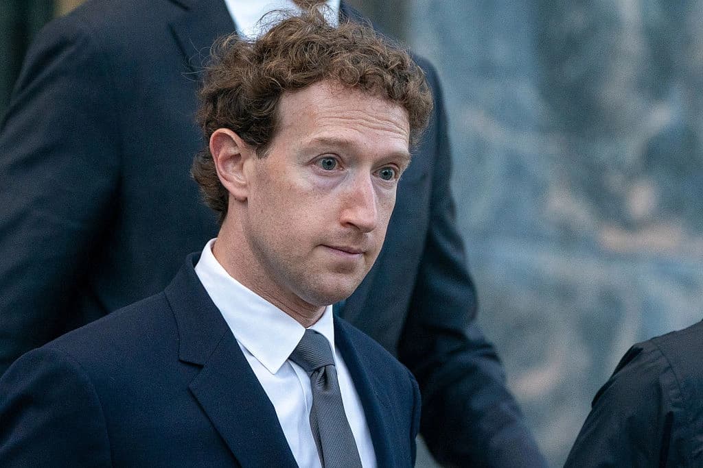 Mark Zuckerberg em audiência no tribunal de Los Angeles em 2026