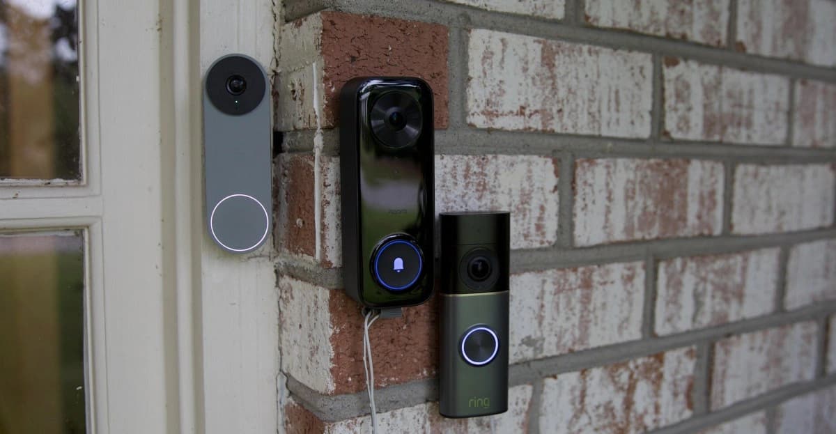 Campainhas e câmeras de segurança da Apple, Aqara, Ring e Google Nest usadas em um teste