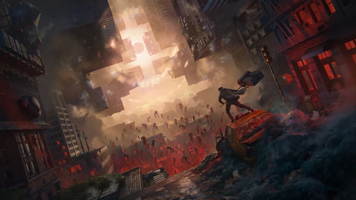 Cena de Control Resonant com a cidade de Manhattan distorcida por uma anomalia