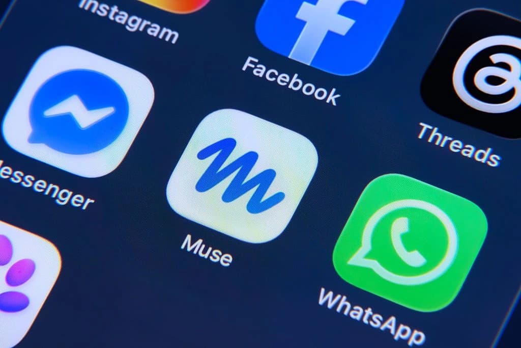 App Meta Muse no iPhone, segundo app mais baixado nos EUA